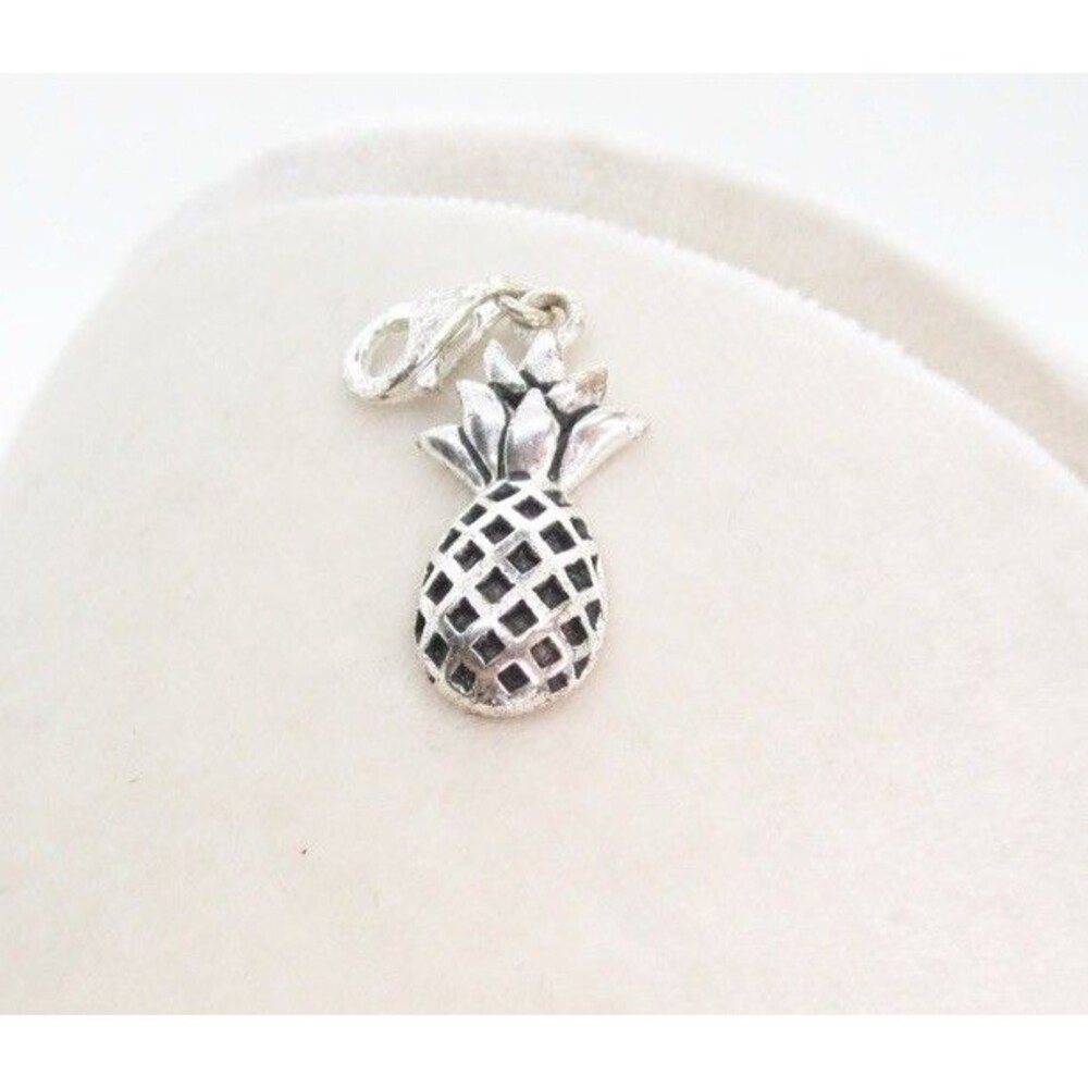 Sterling Silver Pineapple Charm Pendant